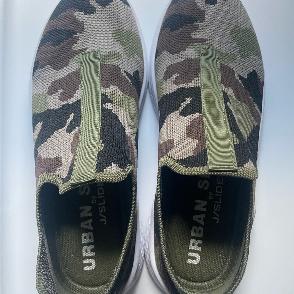 Urban Sport by J/Slides Dalila Slip-on Sneakers Shoes Camouflage (7.5 Women’s) - Picture 3 of 9
